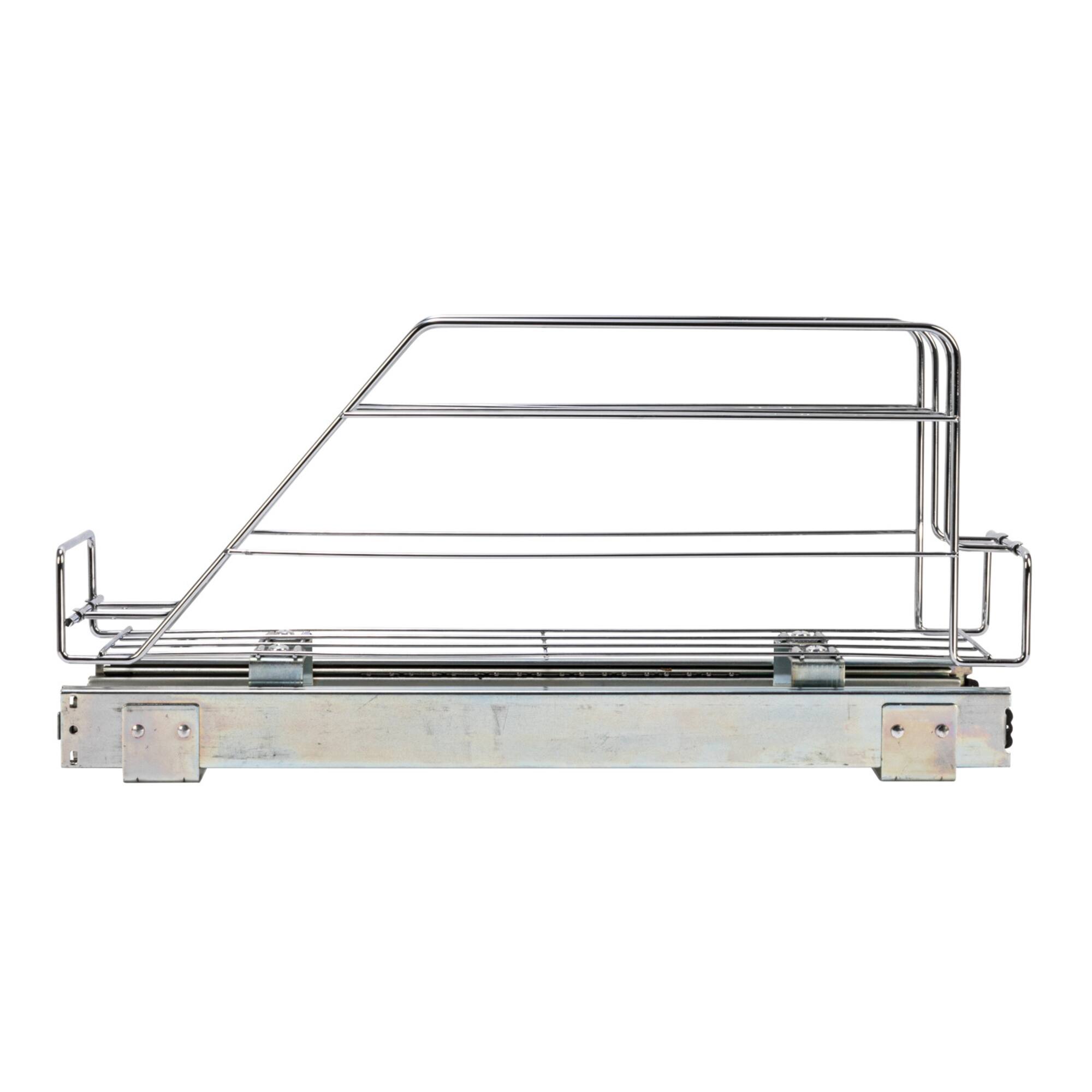 Household Essentials Glidez Chrome-Plated Steel Slide-Out Storage Organizer